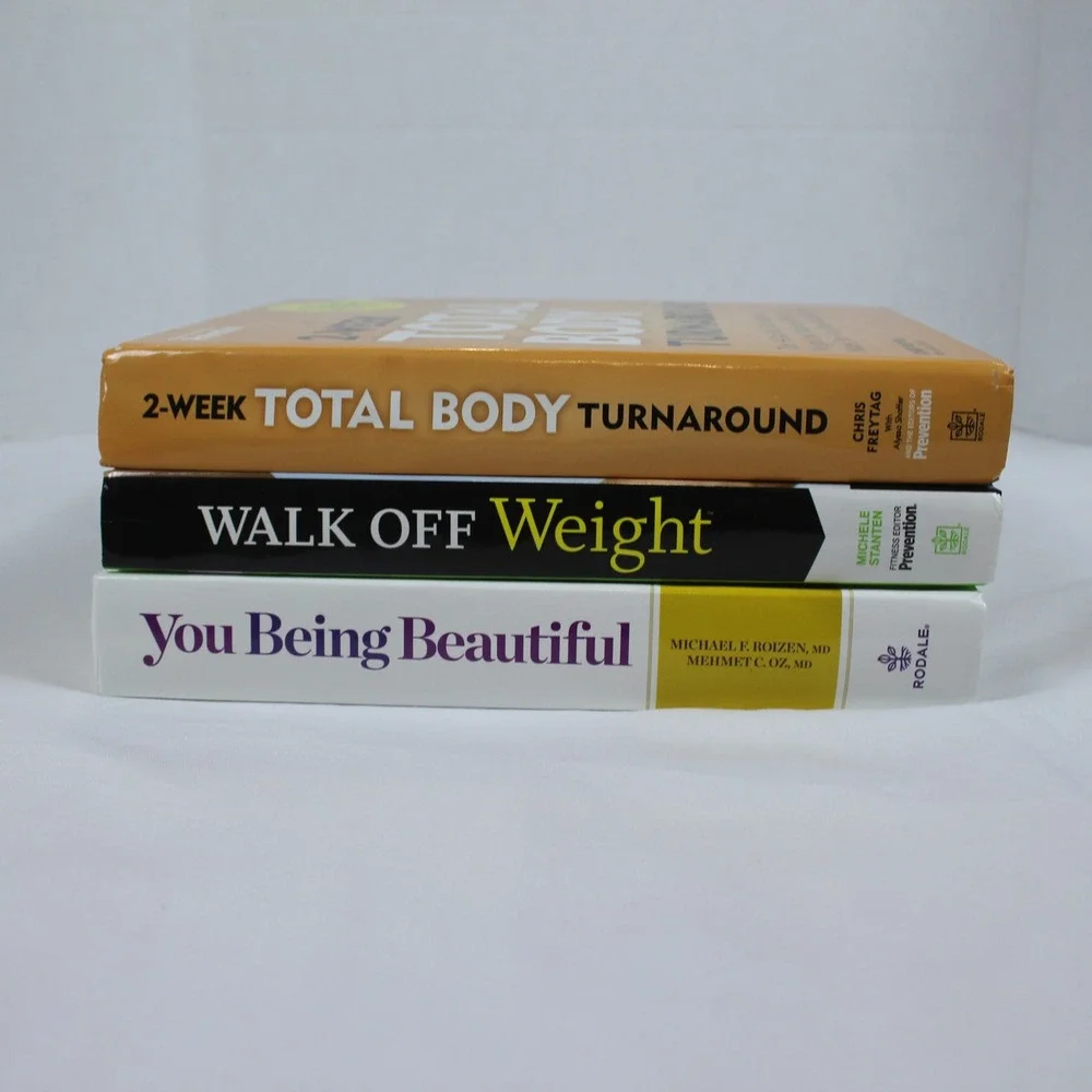 Lot of 3 Health and Wellness Books Being Beautiful‎ Walk Off Weight Total Body
